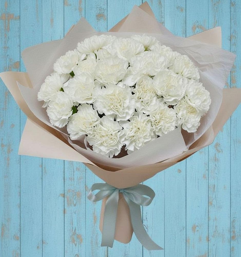 Букет цветов из: Гвоздики в Заре