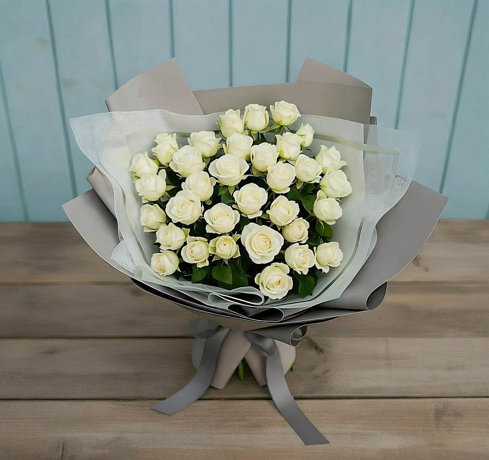 Букет Белоснежная нежность в Заре