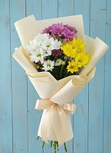 Букет цветов из:  Хризантемы в Заре