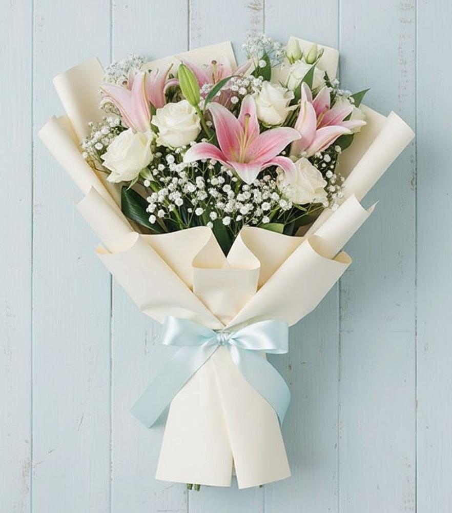 Букет цветов из: Лилии в Заре