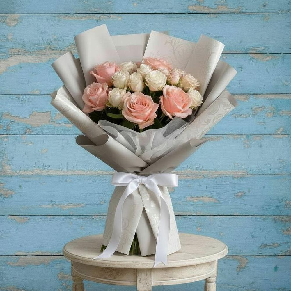 Букет цветов из: Розы в Заре