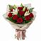 Букет цветов из: Лилии и Розы в Заре