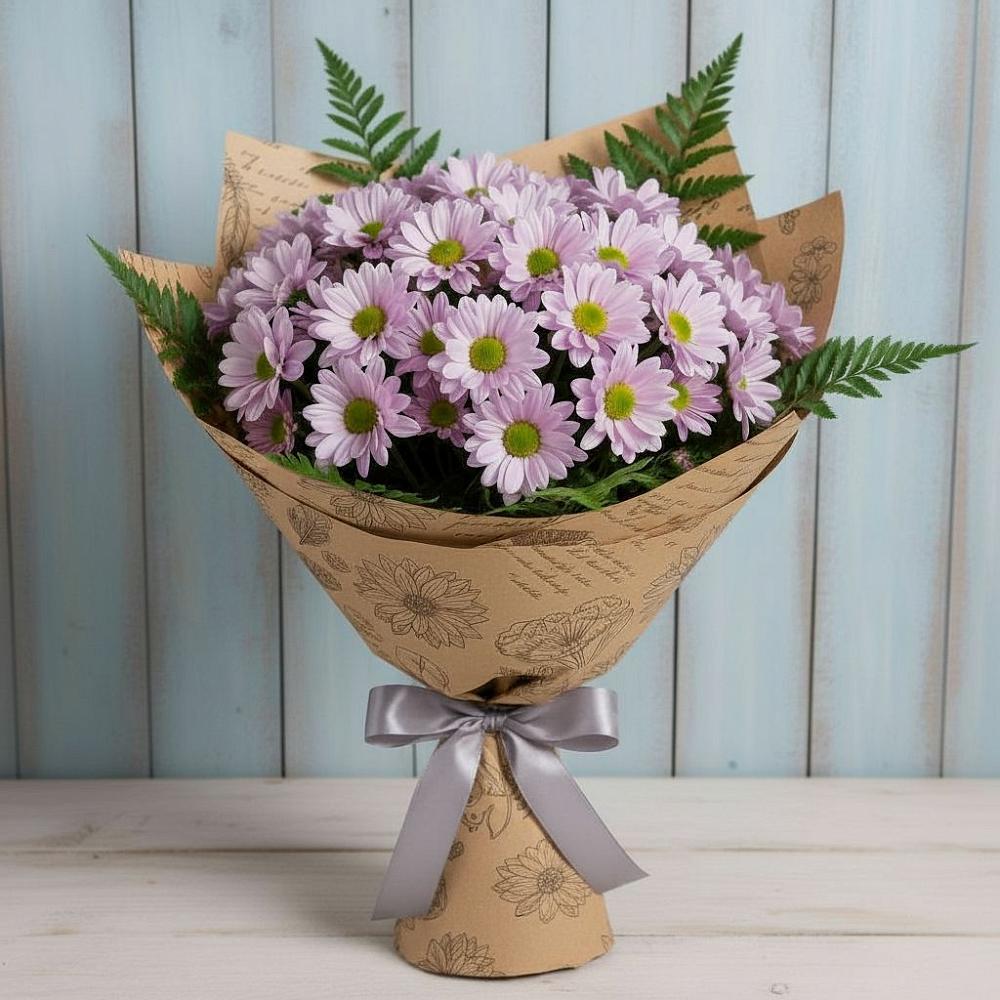 Букет цветов из: Хризантемы в Заре