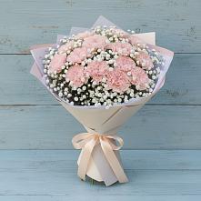 Букет цветов из:  Гвоздики в Заре