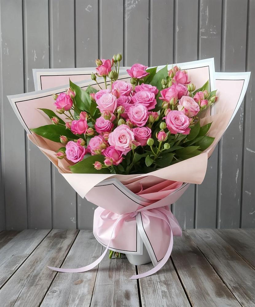 Букет Розовый кустик в Заре