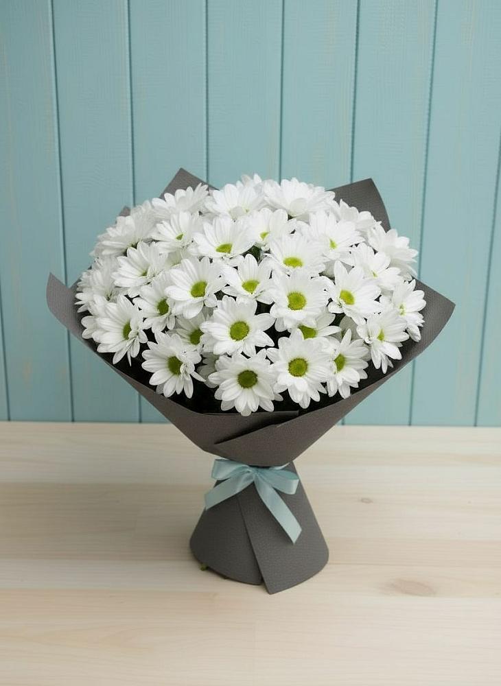 Букет цветов из: Хризантемы в Заре