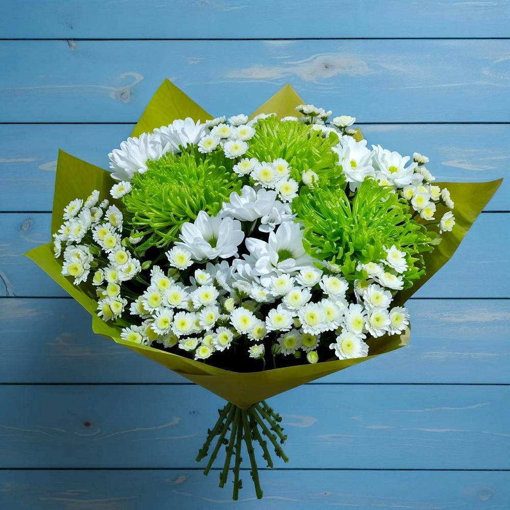 Букет цветов из: Хризантемы в Заре