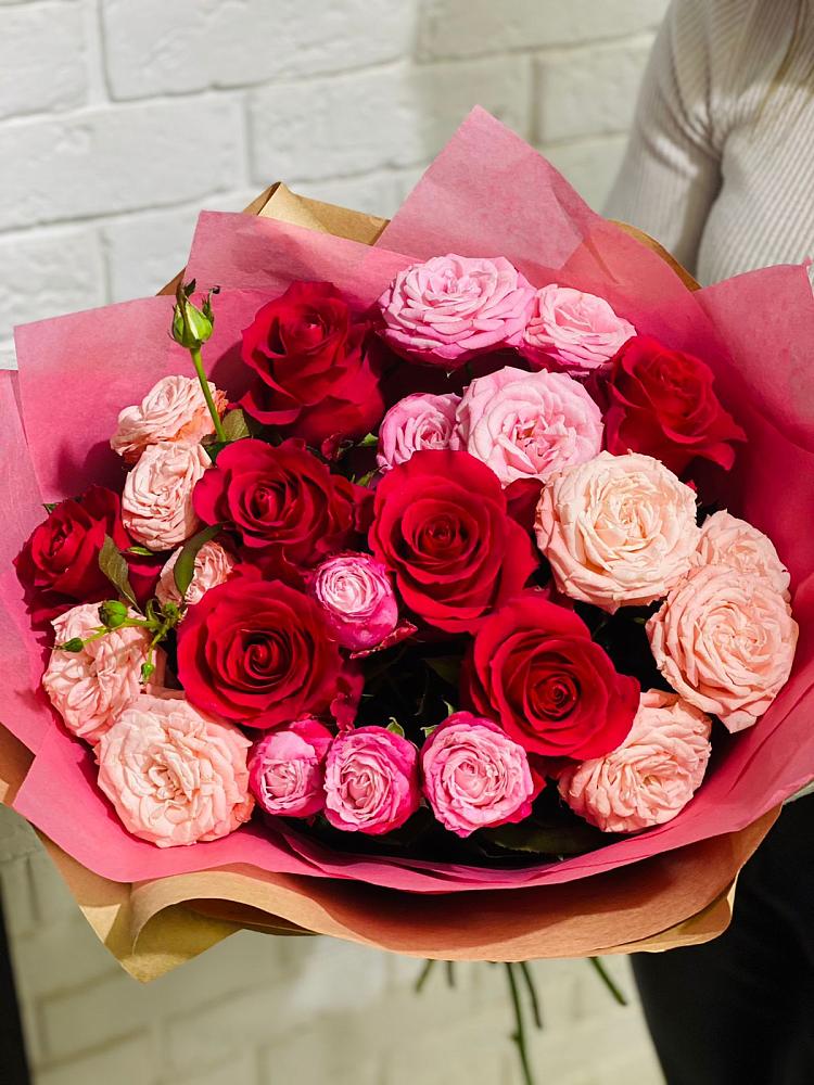 Букет цветов из: Розы в Заре