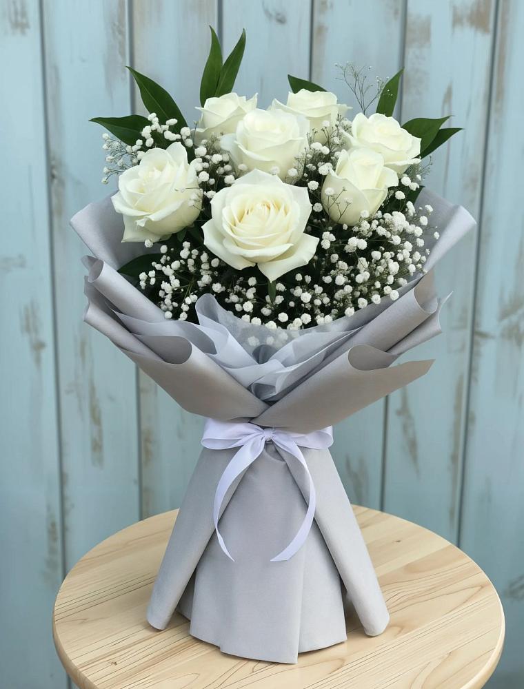 Букет цветов из: Розы в Заре