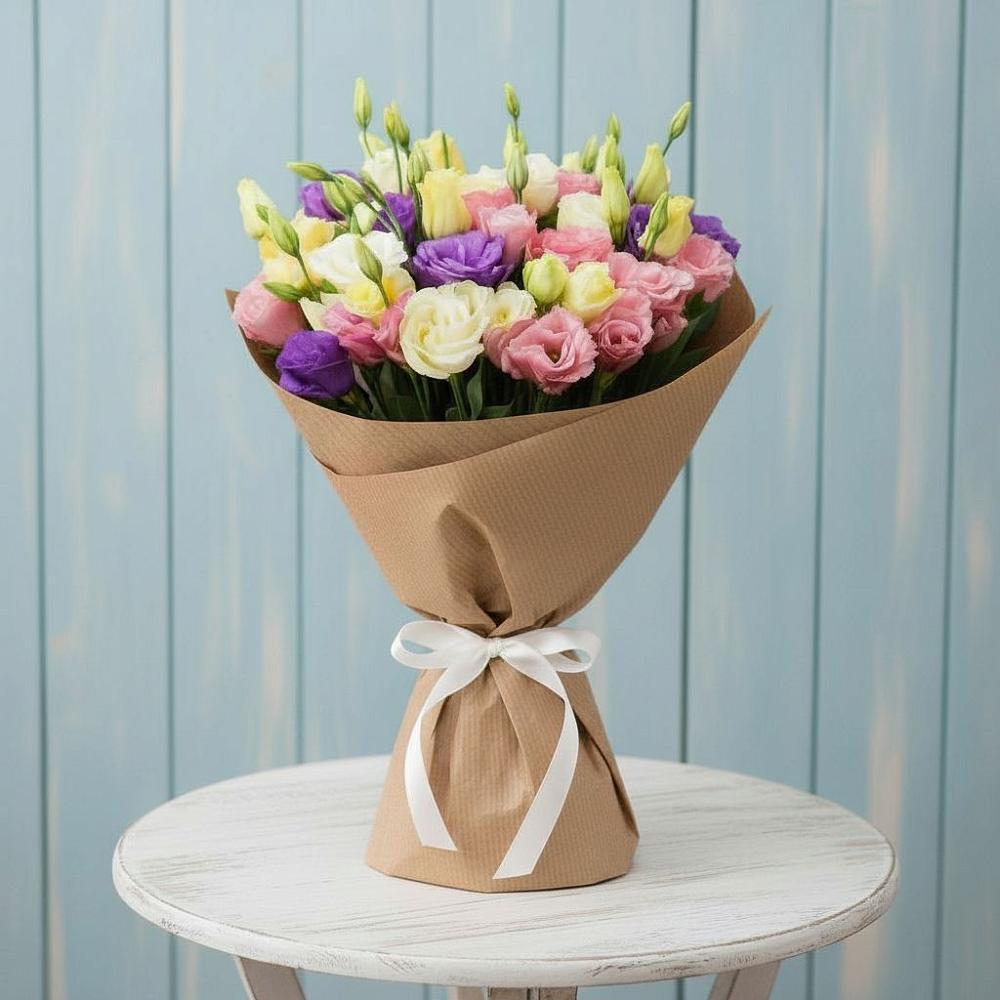 Букет цветов из: Лизиантусы в Заре