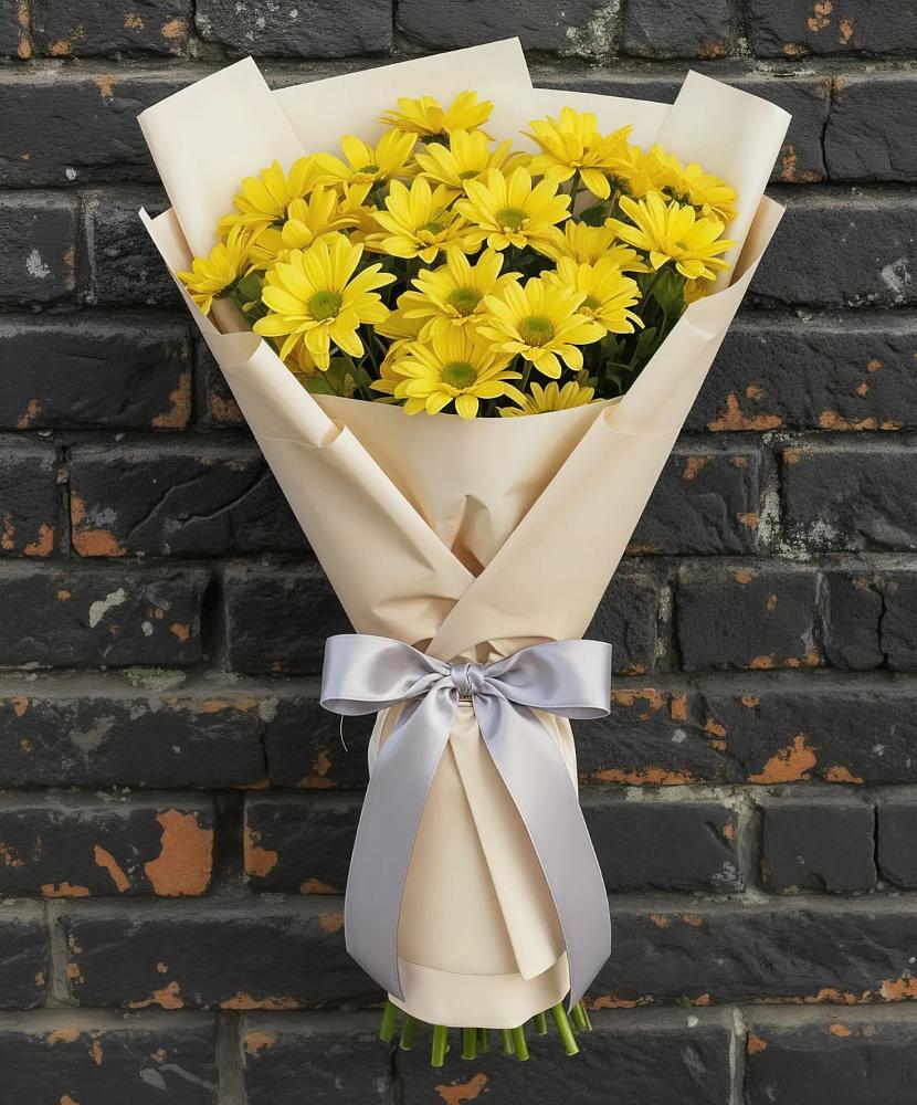 Букет цветов из: Хризантемы в Заре