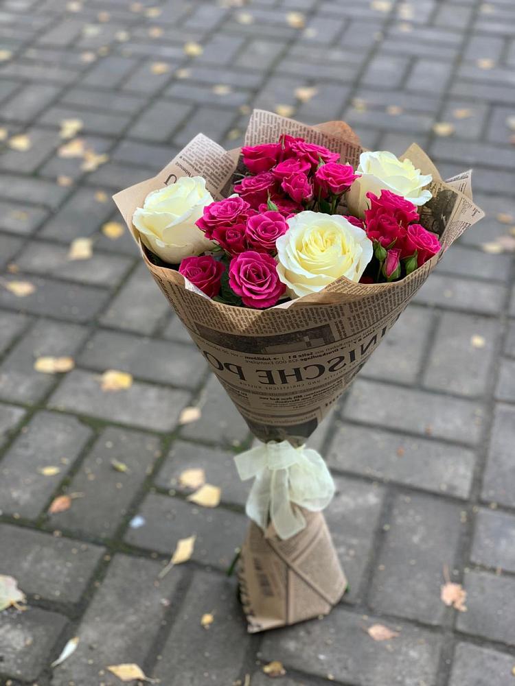 Букет цветов из: Розы в Заре