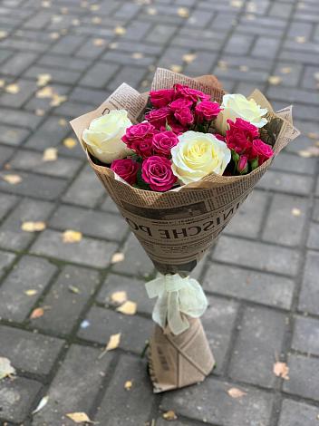 Букет цветов из: Розы в Заре