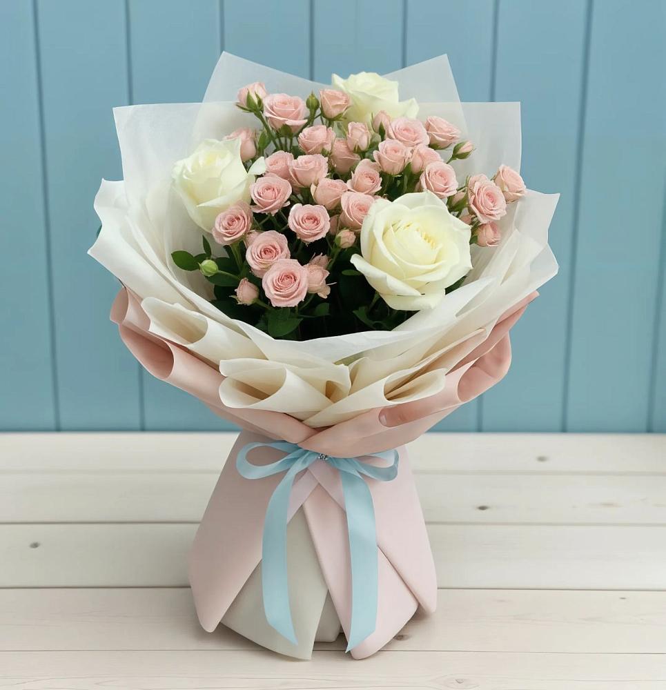 Букет цветов из: Розы в Заре